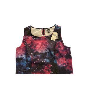 Hot Topic Galaxy Crop Top